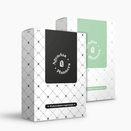 Agenda Premium Diária Mármore Branco