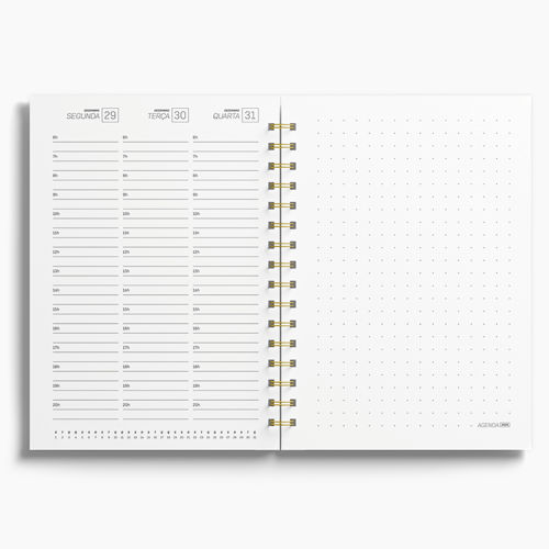 Agenda Premium Semanal Aspargo Floral