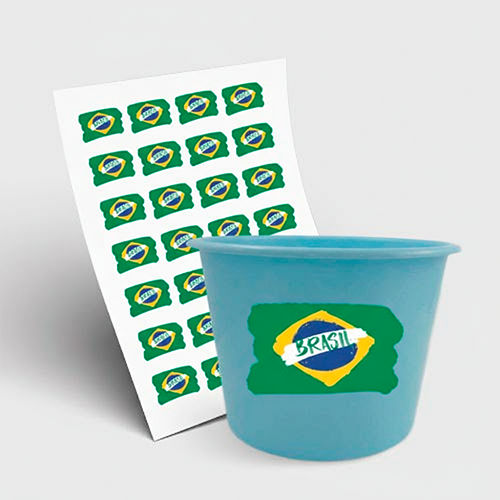 Balde de Pipoca 1500ml e 1 Folha A3 DTF-UV