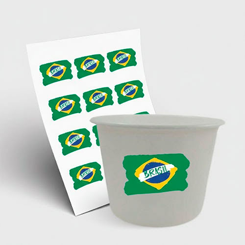 Balde de Pipoca 1500ml e 1 Folha A3 DTF-UV