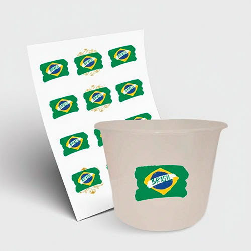Balde de Pipoca 1500ml e 1 Folha A3 DTF-UV