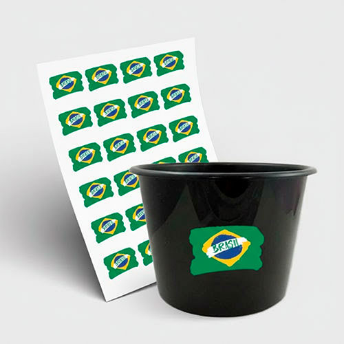 Balde de Pipoca 1500ml e 1 Folha A3 DTF-UV