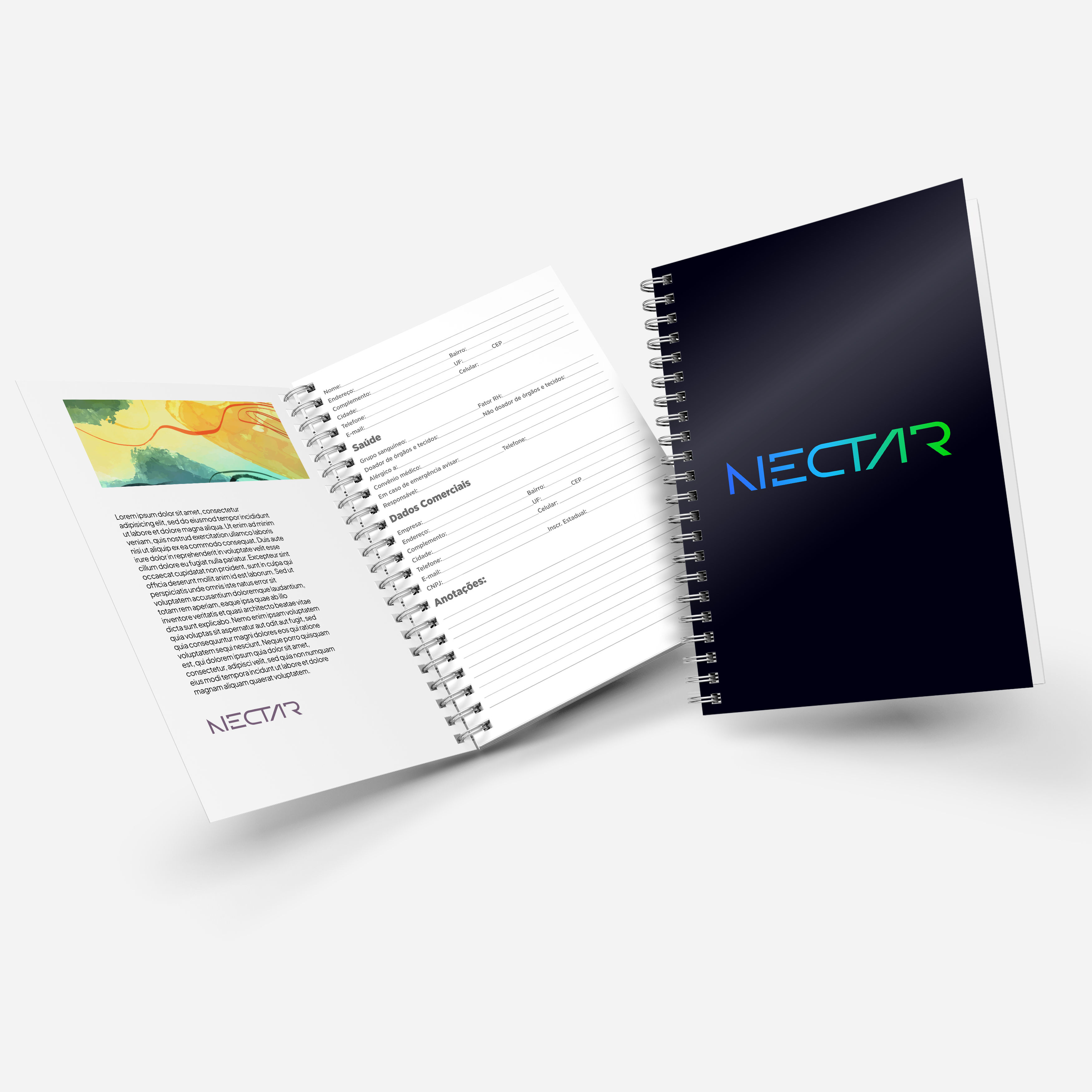 Caderno Capa Dura Com Pautas 48fls