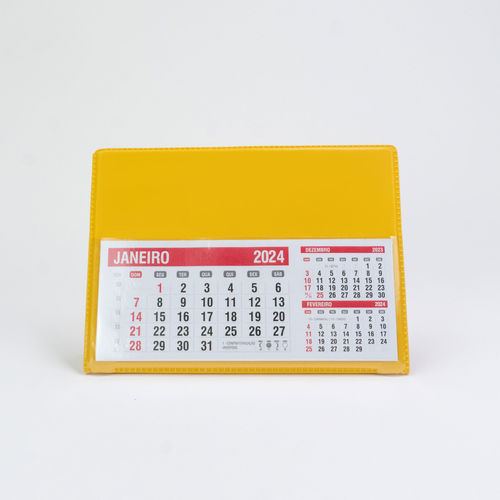 Calendário de Mesa com Base PVC