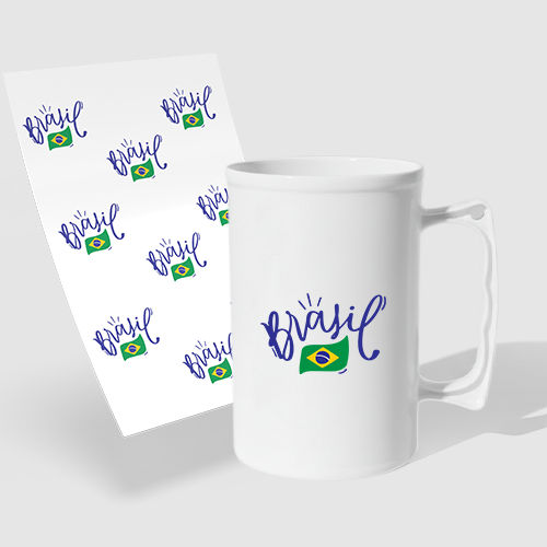 Caneca de Chopp 300ml e 1 Folha A3 DTF-UV