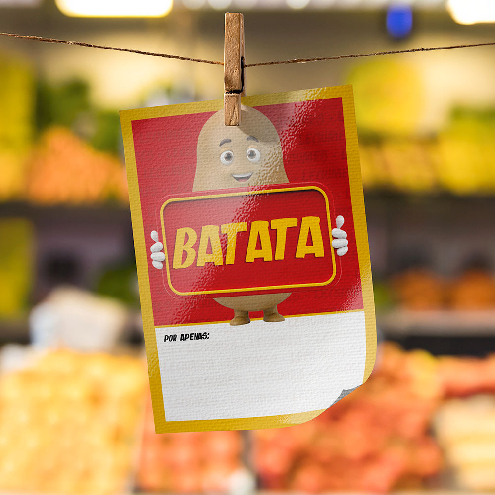 Plaquinha de Preço hortifrúti 