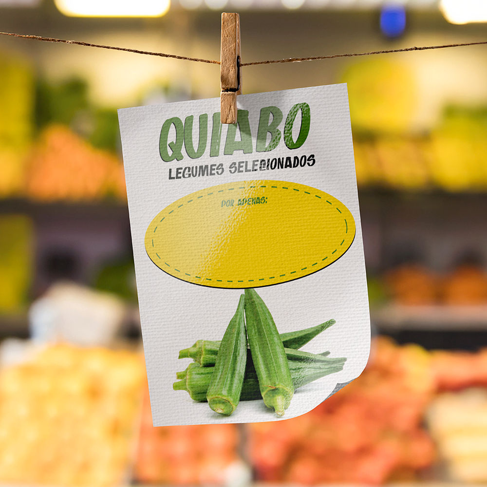 Plaquinha de Preço hortifrúti 