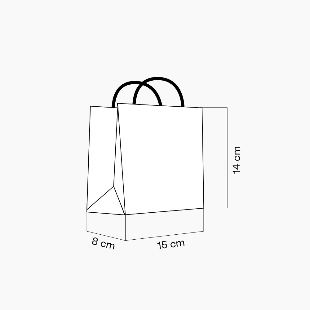 Sacola em Papel Personalizado em Silk - Basic