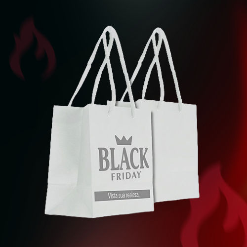 Sacola em Papel Personalizado em Silk - Basic