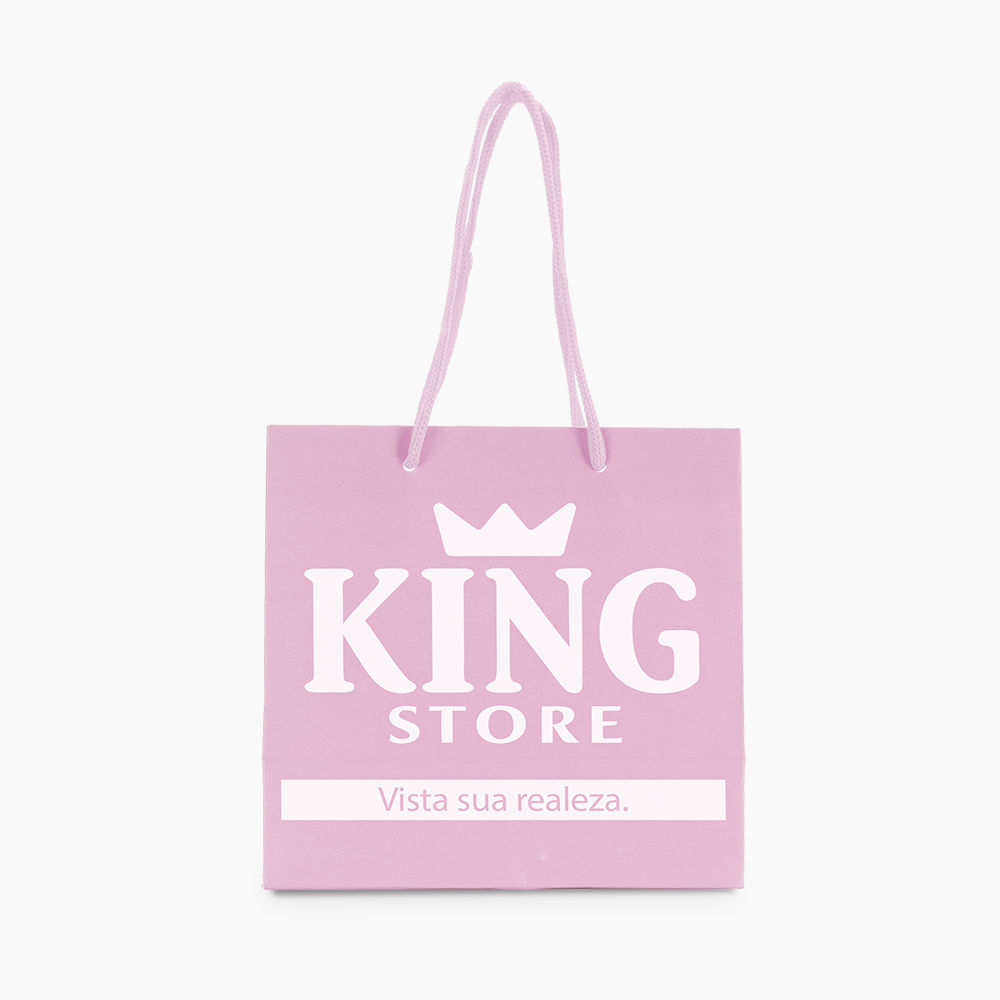 Sacola em Papel Personalizado em Silk - Basic