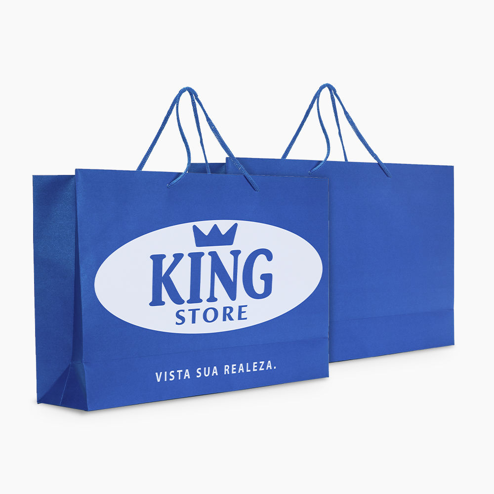 Sacola em Papel Personalizado em Silk - Basic