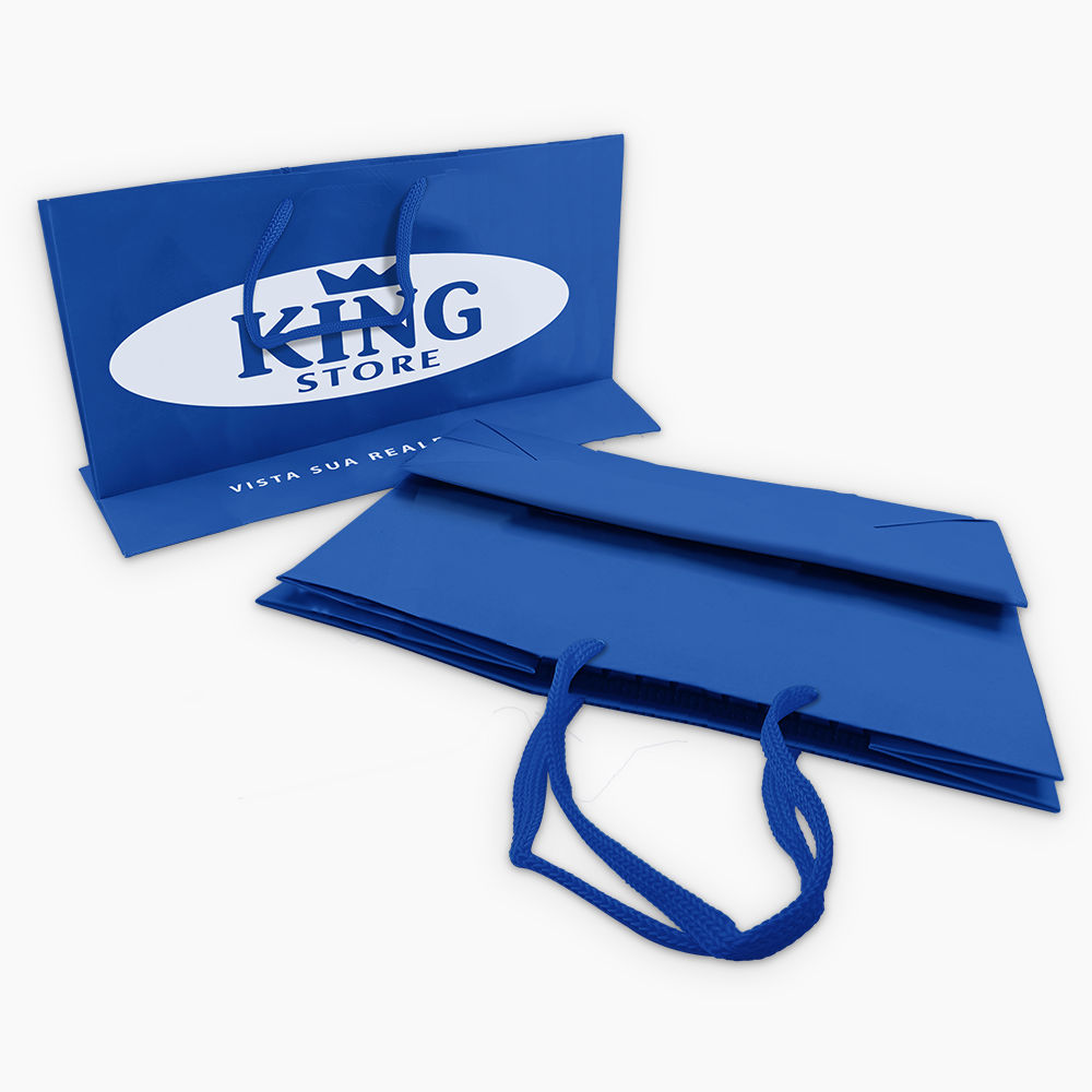 Sacola em Papel Personalizado em Silk - Basic