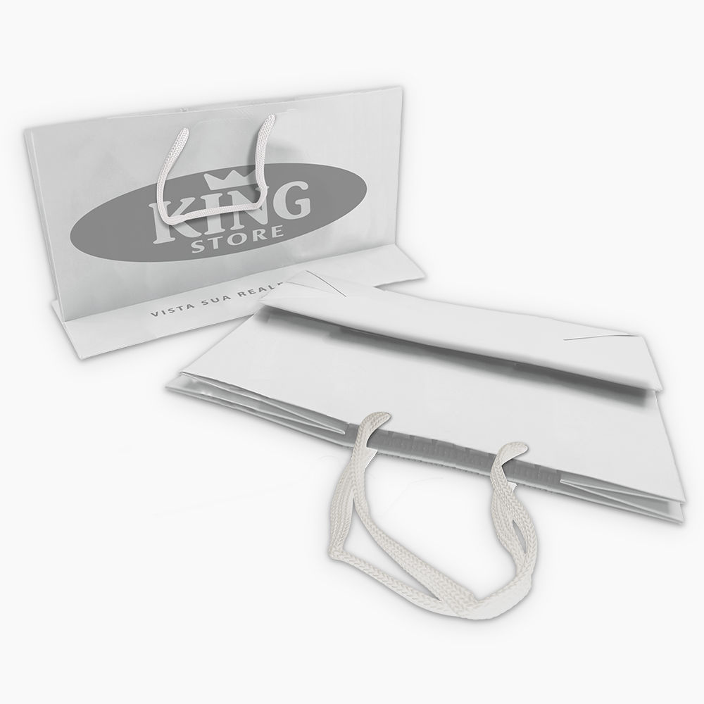 Sacola em Papel Personalizado em Silk - Basic