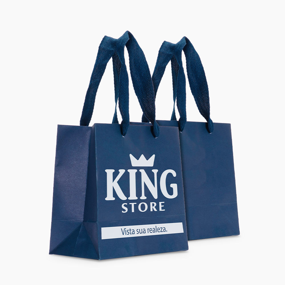 Sacola em Papel Personalizado em Silk - Premium