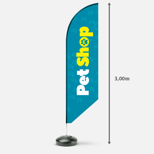 Wind Banner Completo para Piso G - Modelo Ângulo