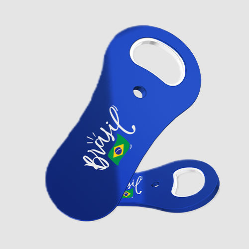 Abridor de Garrafas com Ímã Azul Copa