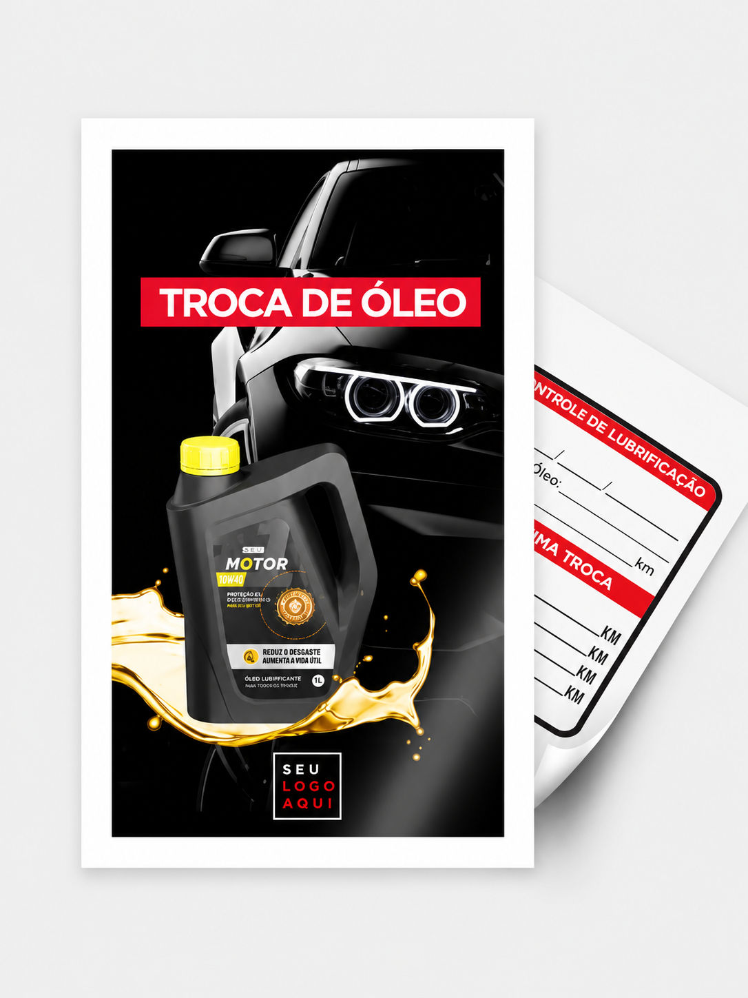 Adesivo Troca de Óleo