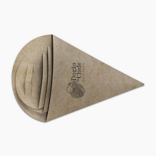 Cone para Fritas e Porção com Suporte para Molho
