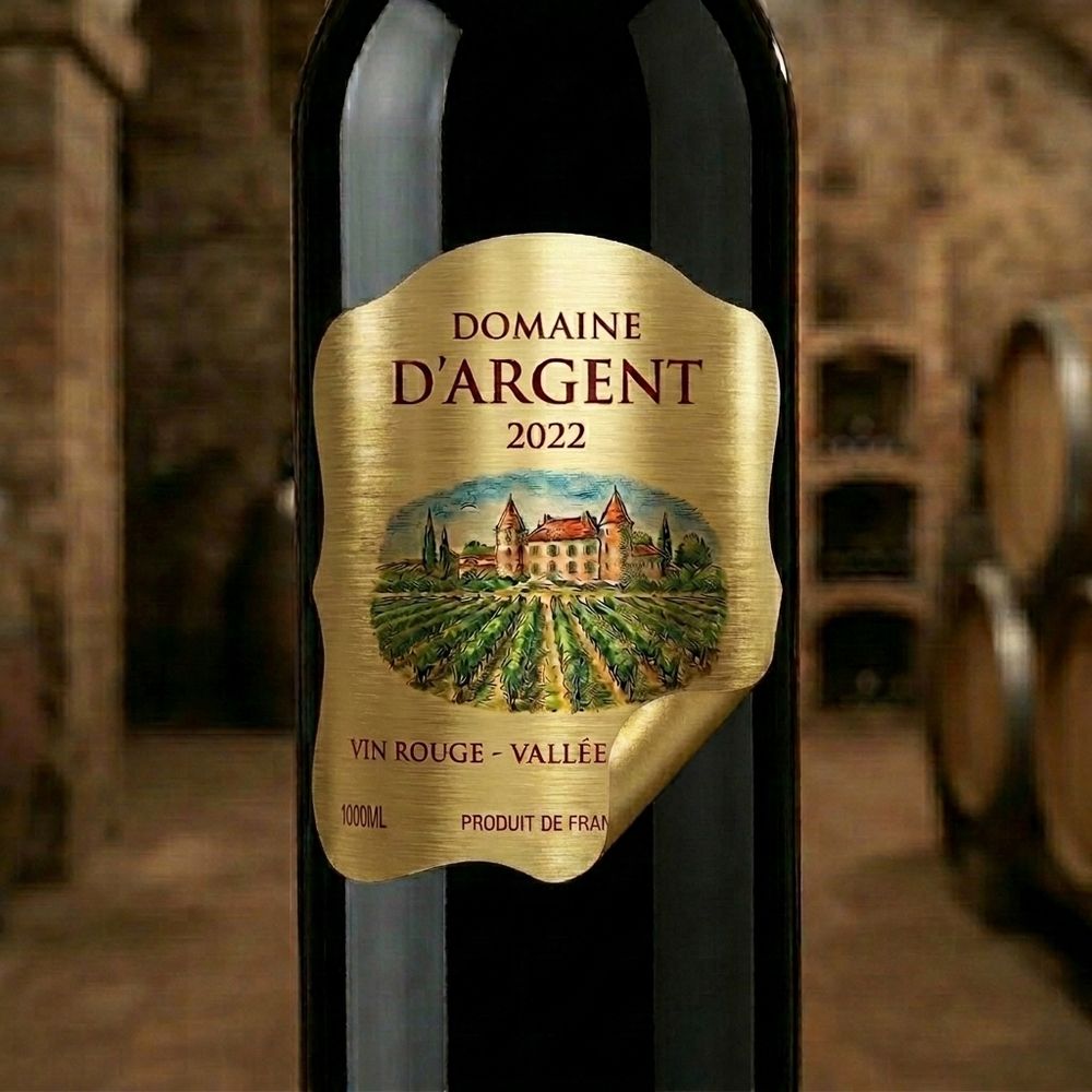 Rótulo para Garrafa de Vinho 1000ml