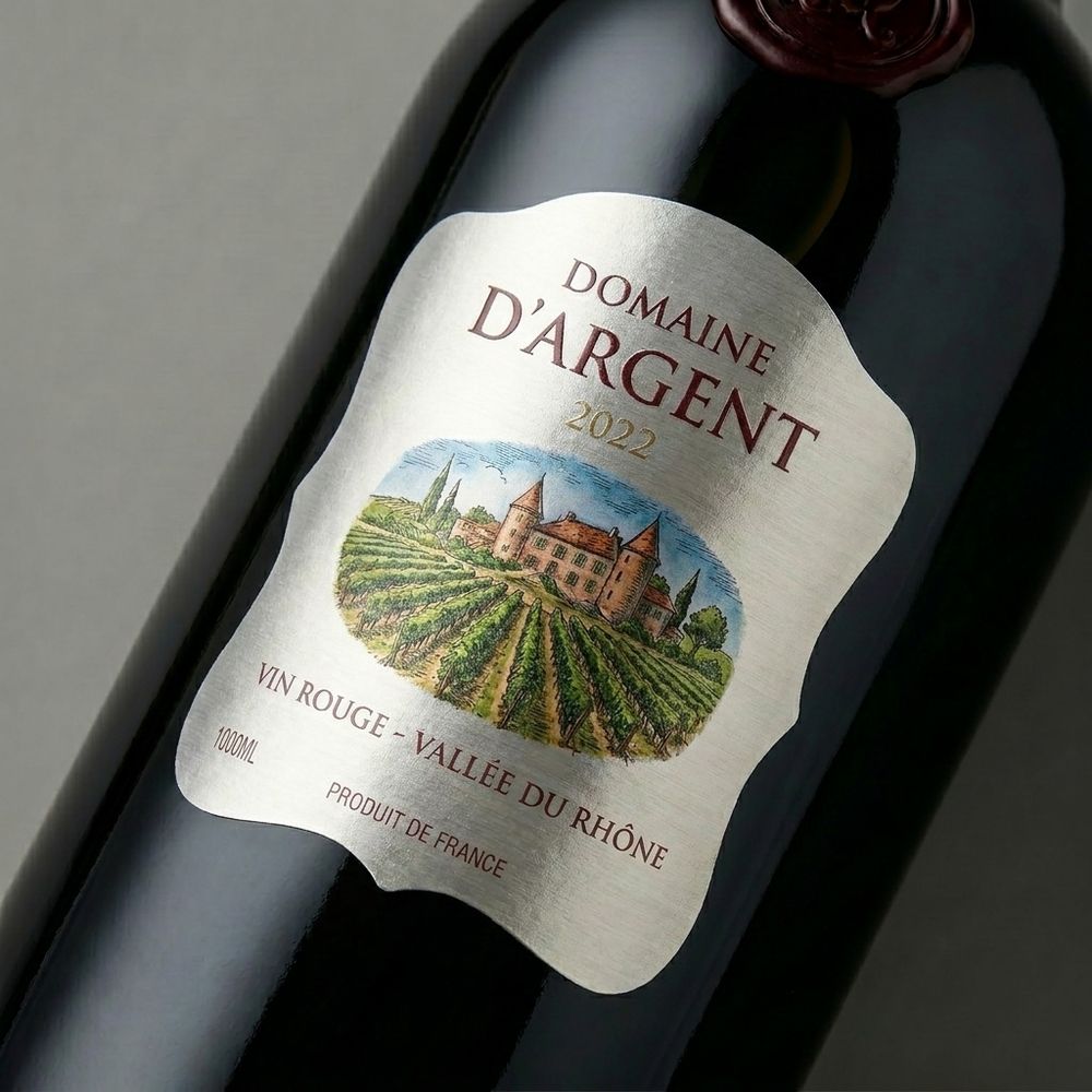 Rótulo para Garrafa de Vinho 1000ml
