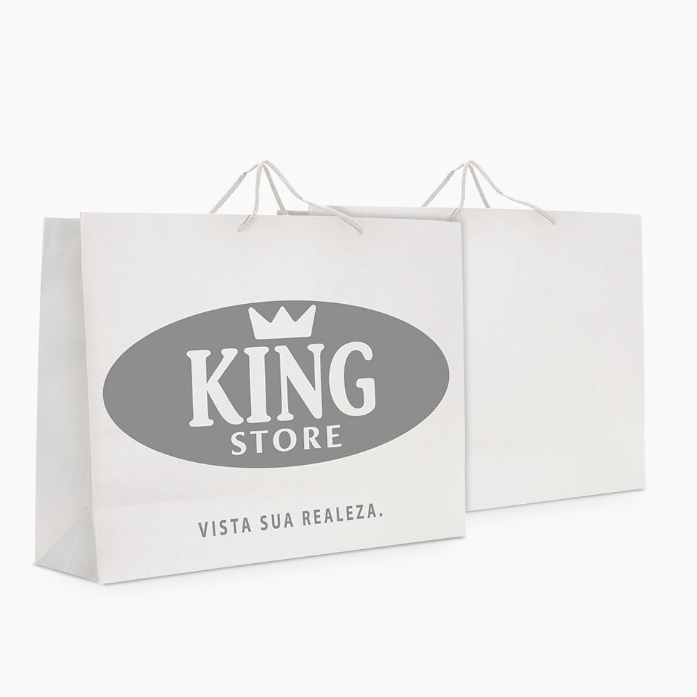 Sacola em Papel Personalizado em Silk - Basic