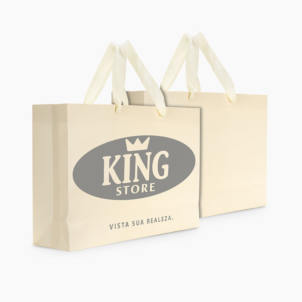 Sacola em Papel Personalizado em Silk - Premium