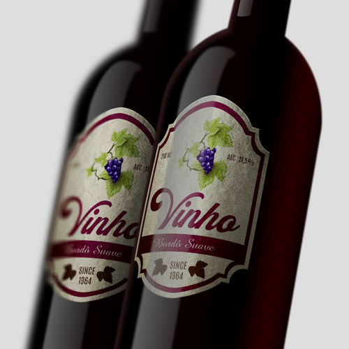 Rótulo para Garrafa de Vinho 750ml