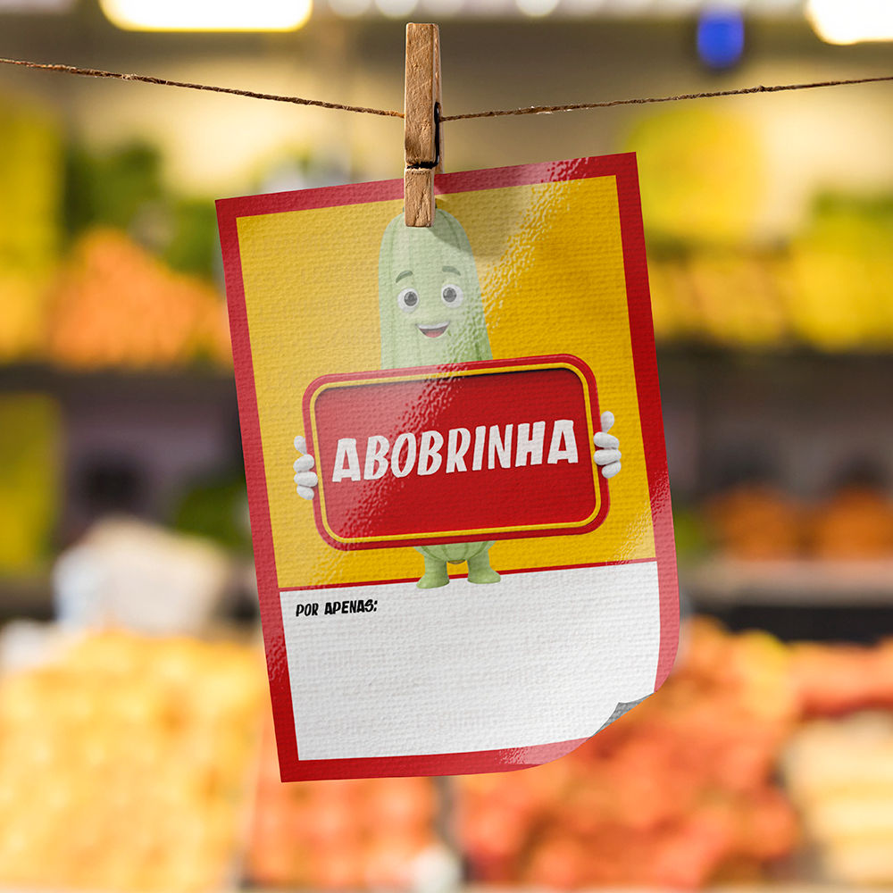 Plaquinha de Preço hortifrúti 