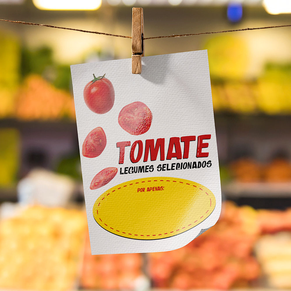 Plaquinha de Preço hortifrúti 