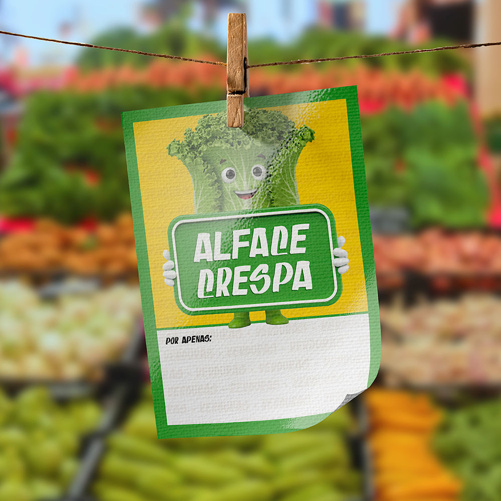 Plaquinha de Preço hortifrúti 