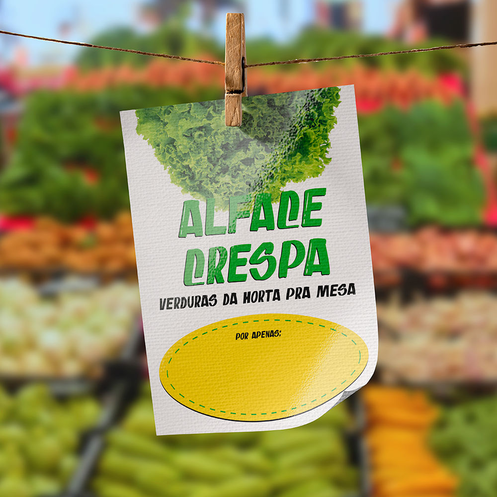 Plaquinha de Preço hortifrúti 
