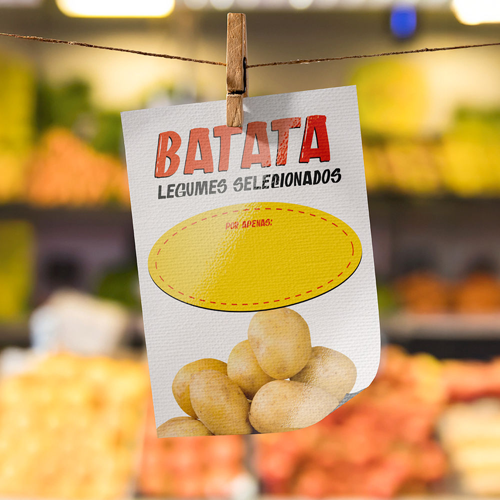 Plaquinha de Preço hortifrúti 