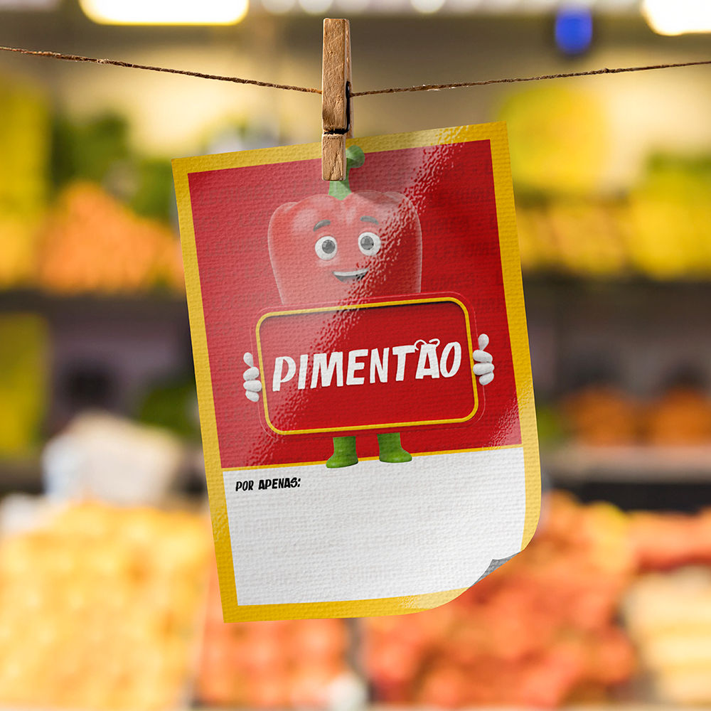 Plaquinha de Preço hortifrúti 