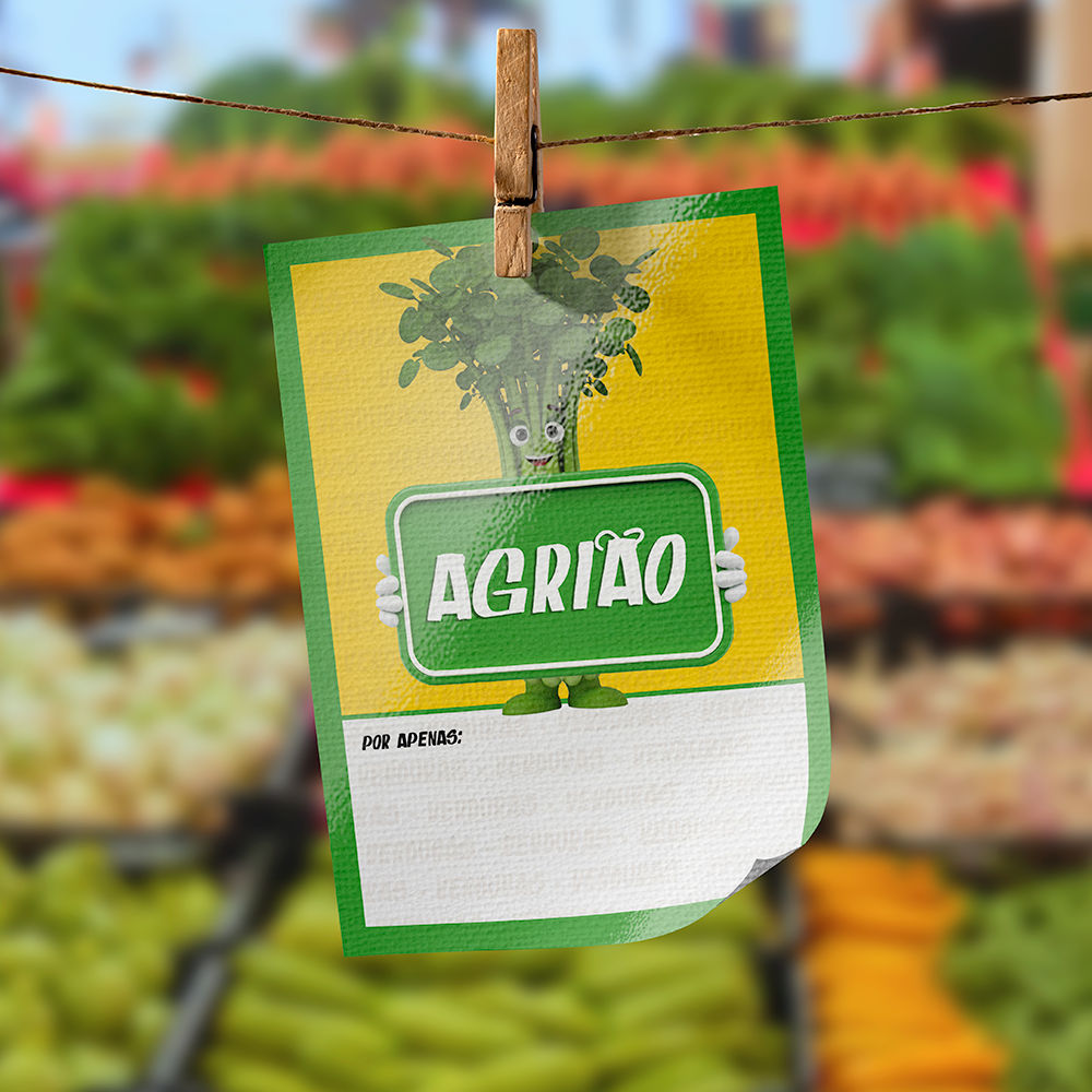 Plaquinha de Preço hortifrúti 