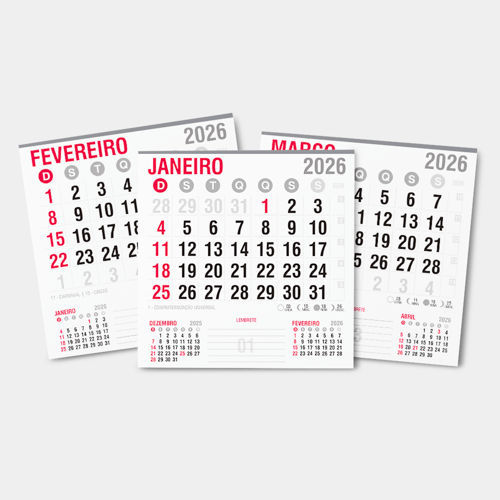 Bloco de Calendário Comercial 2026