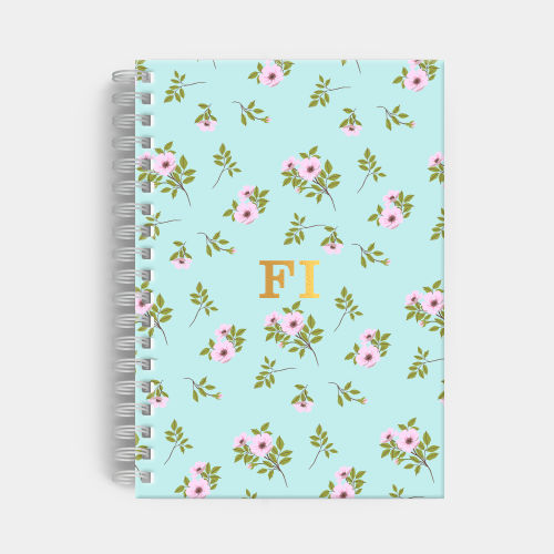 Agenda Premium Diária Celeste Floral