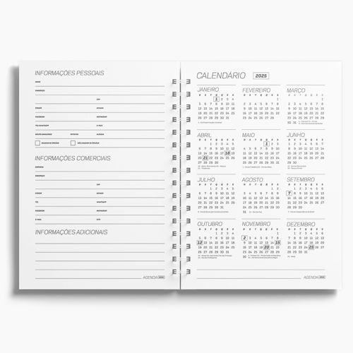 Agenda Premium Semanal Aspargo Floral