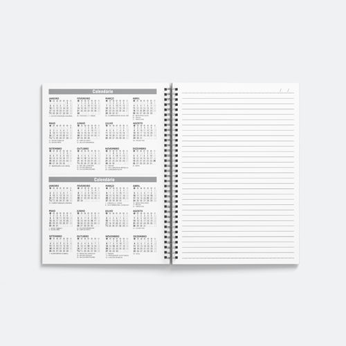 Caderno Capa Dura Com Pautas 48fls