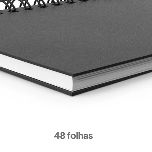 Caderno Capa Dura Sem Pautas 48fls
