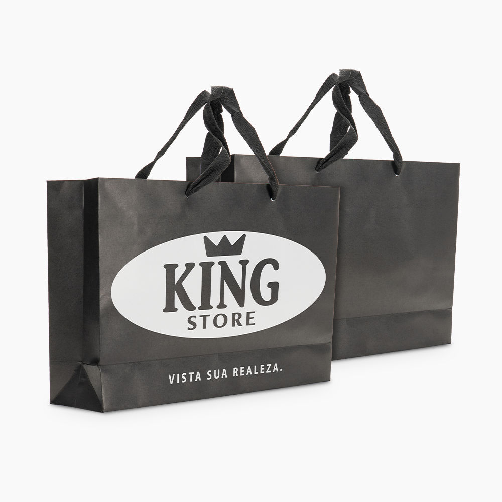 Sacola em Papel Personalizado em Silk - Premium