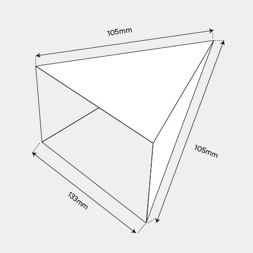 Calendário de Mesa Pirâmide Porta Cartão