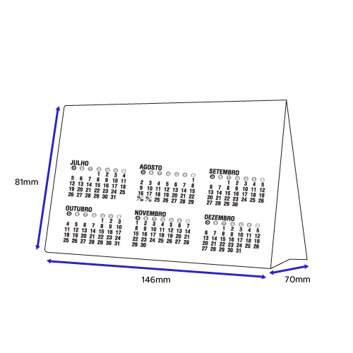 Calendário de Mesa Simples
