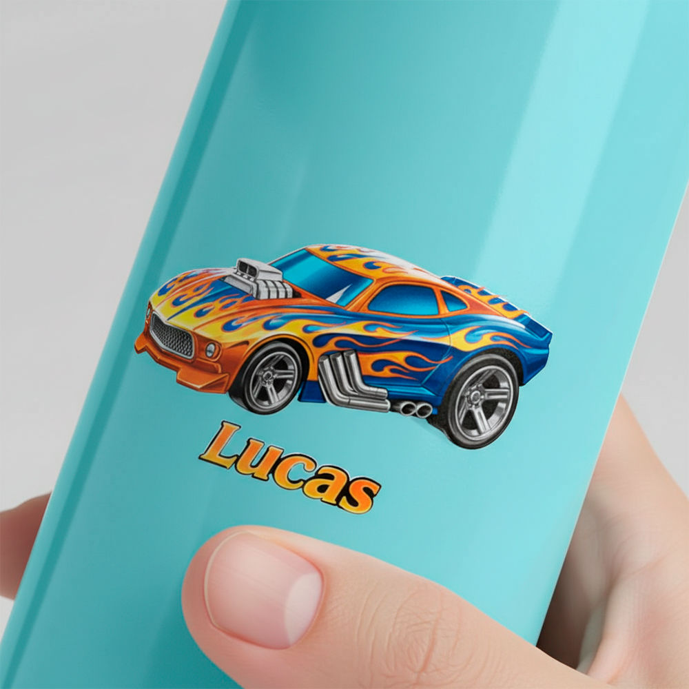 Garrafa Alumínio Com Canudo 600ml