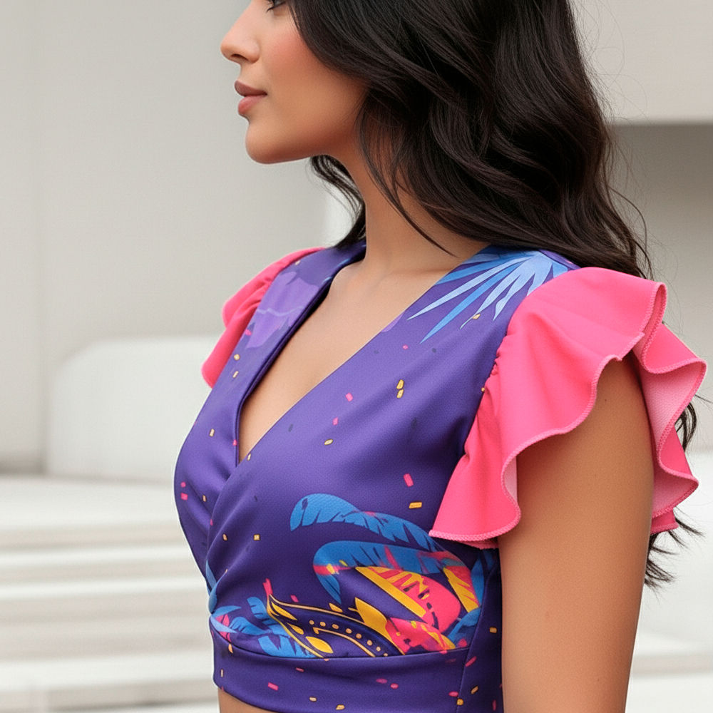 Abadá Com Babado e Decote