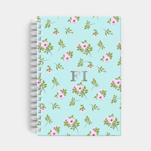 Agenda Premium Diária Celeste Floral