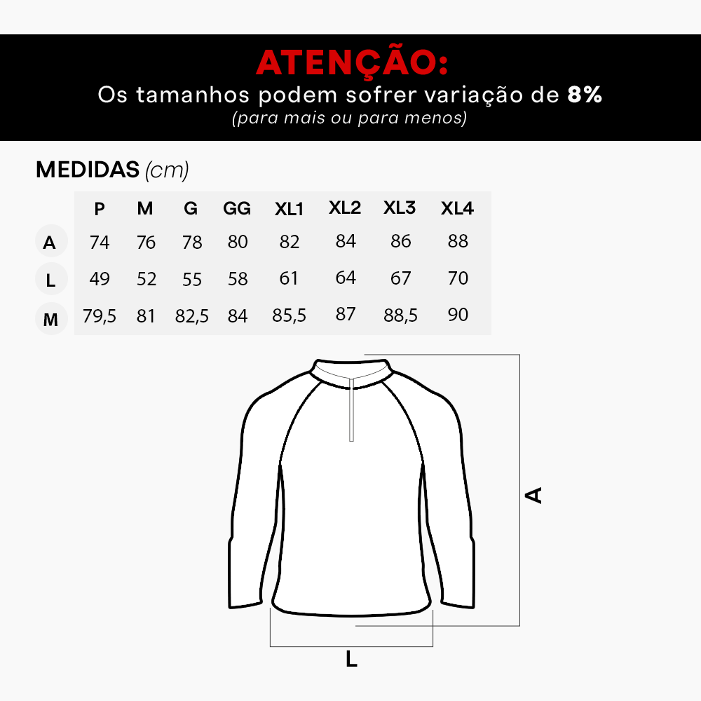 Camisa com Proteção UV