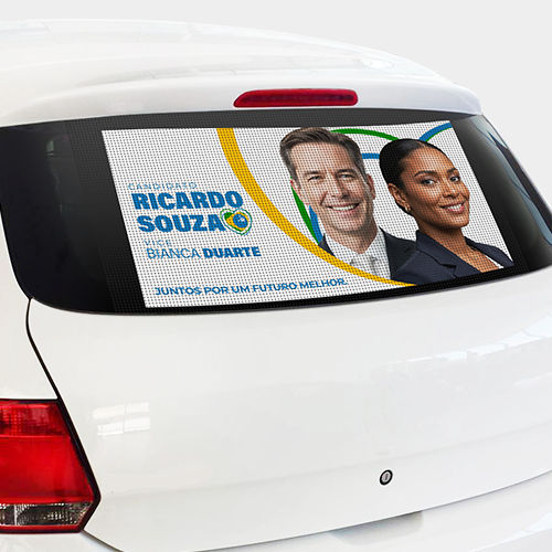 Adesivo Vidro Traseiro Eleições