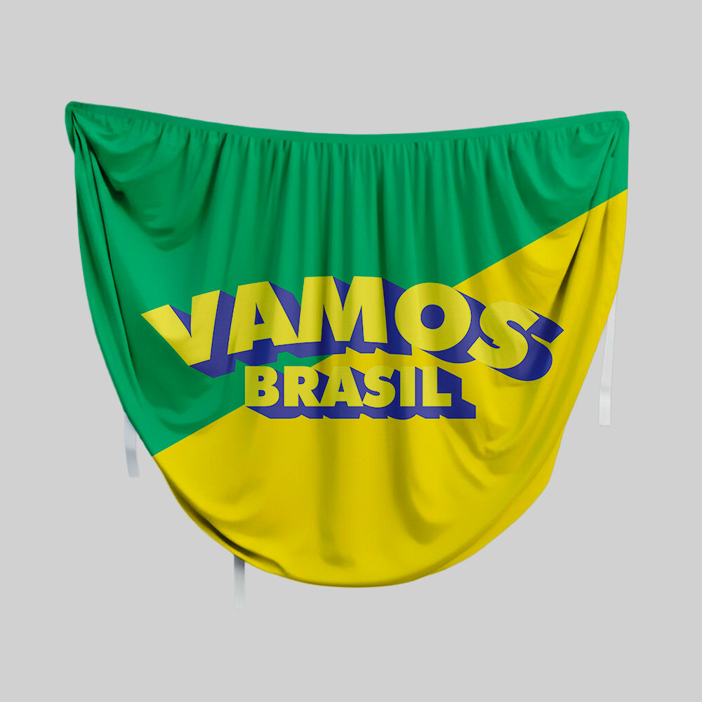 Bandeira para Capô de Carro Copa
