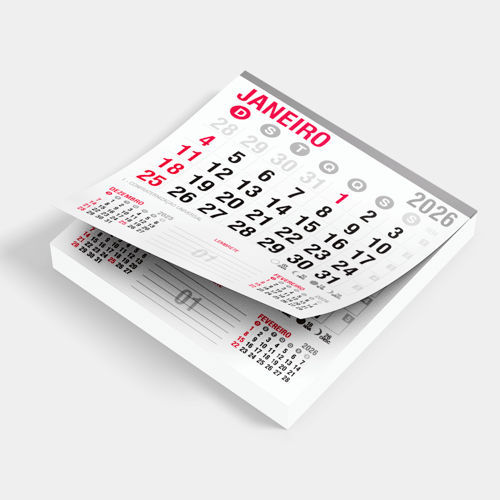 Bloco de Calendário Comercial 2026