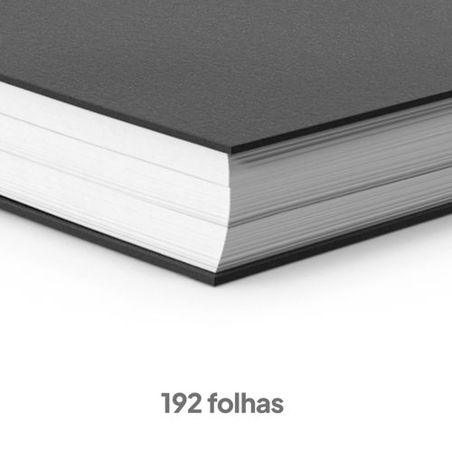 Caderno Capa Dura Sem Pautas 192fls